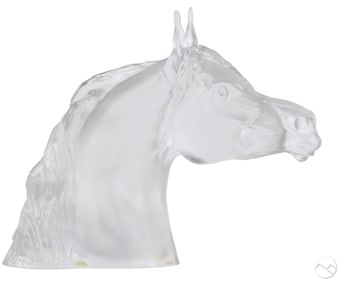 Baccarat Crystal LE Arabian Horse Bust Sculpture