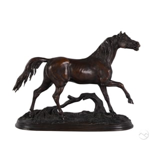 Jules Moigniez 1835-1894 Bronze Horse Sculpture