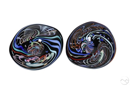 Rollin Karg b.1944 LG Studio Art Glass Sculptures