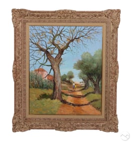 Marcel Dyf 1899-1985 Figural Landscape Painting
