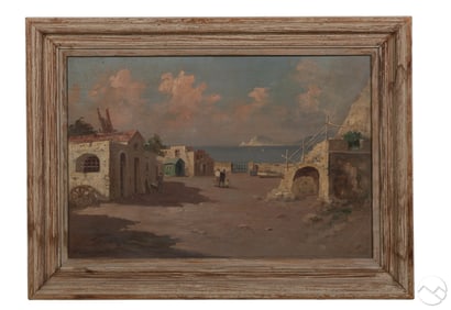 European Mediterranean Landscape Painting SIGNED