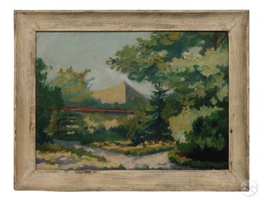 Antique Impressionistic Landscape Painting SIGNED