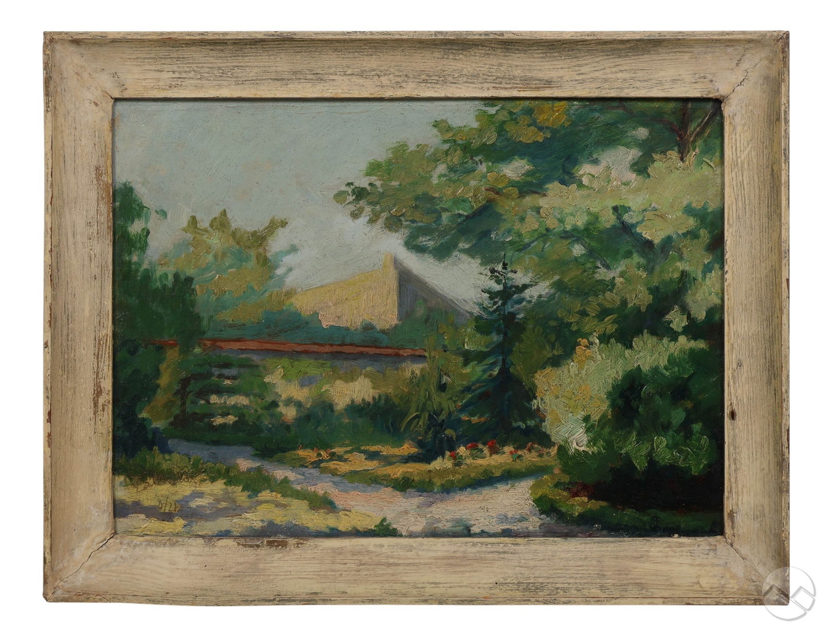 Antique Impressionistic Landscape Painting SIGNED (1 of 6)