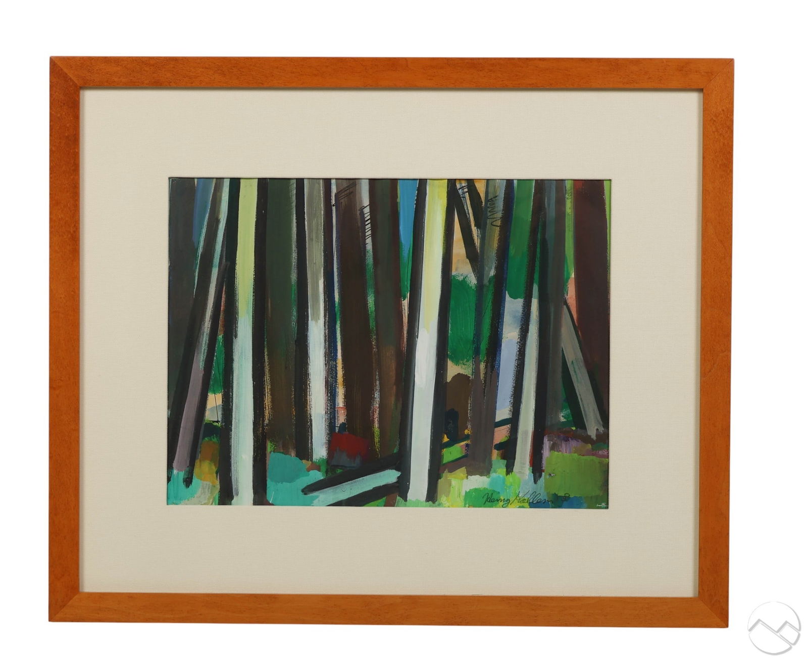 Henry Kallem 1912-1985 Abstract Landscape Painting (1 of 5)