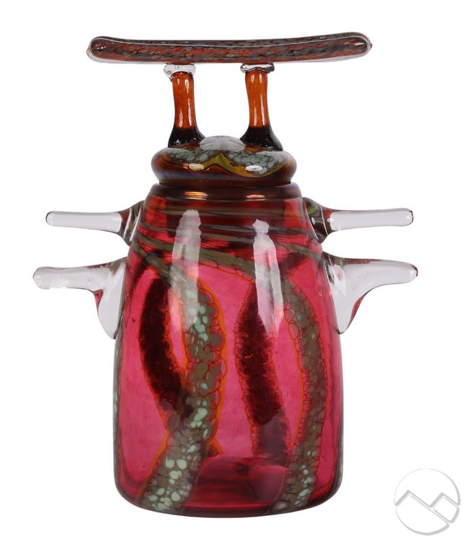 Henry Lavine 20/21C Studio Art Glass Cookie Jar (1 of 9)