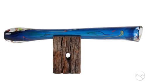 Lynden Over 21C Didgeridoo Art Glass Sculpture