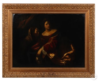 Old Master Style Painting Head of John the Baptist