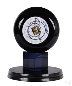 Elio Raffaeli b.1936 Murano Studio Art Glass Disc