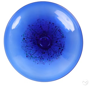 Matthew Larwood b.1968 Art Glass Centerpiece Bowl
