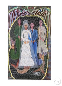 Frantz Zephirin b.1968 Haitian Wedding Painting