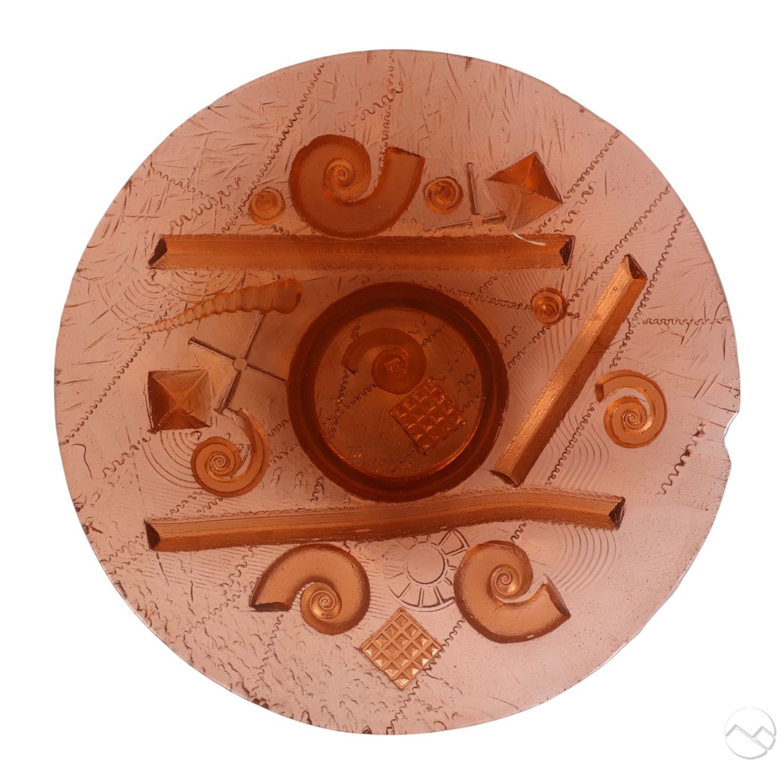 Gerry Newcomb B.1951 Cast Studio Art Glass Bowl (1 of 6)