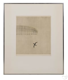 Keiko Minami 1909-2004 LE Aquatint Etching SIGNED