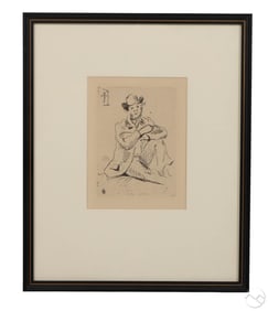 Paul Cezanne 1839-1906 Portrait Guillaumin Etching