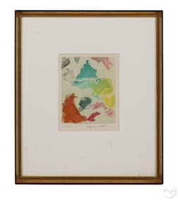 Jacques Villon 1875-1963 Abstract Etching SIGNED