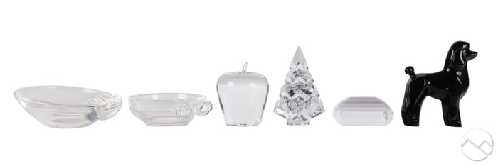Baccarat Steuben Tiffany Paperweight & Bowl LOT