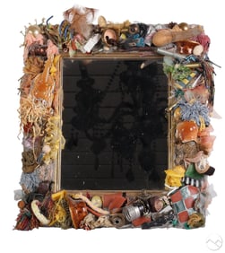 Mackenzie Childs Designer Assemblage Table Mirror