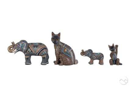 John Stuart Anderson b1960 Polymer Clay Animal LOT