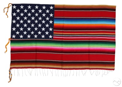 Nacho Becerra b.1962 Urban Textile American Flag
