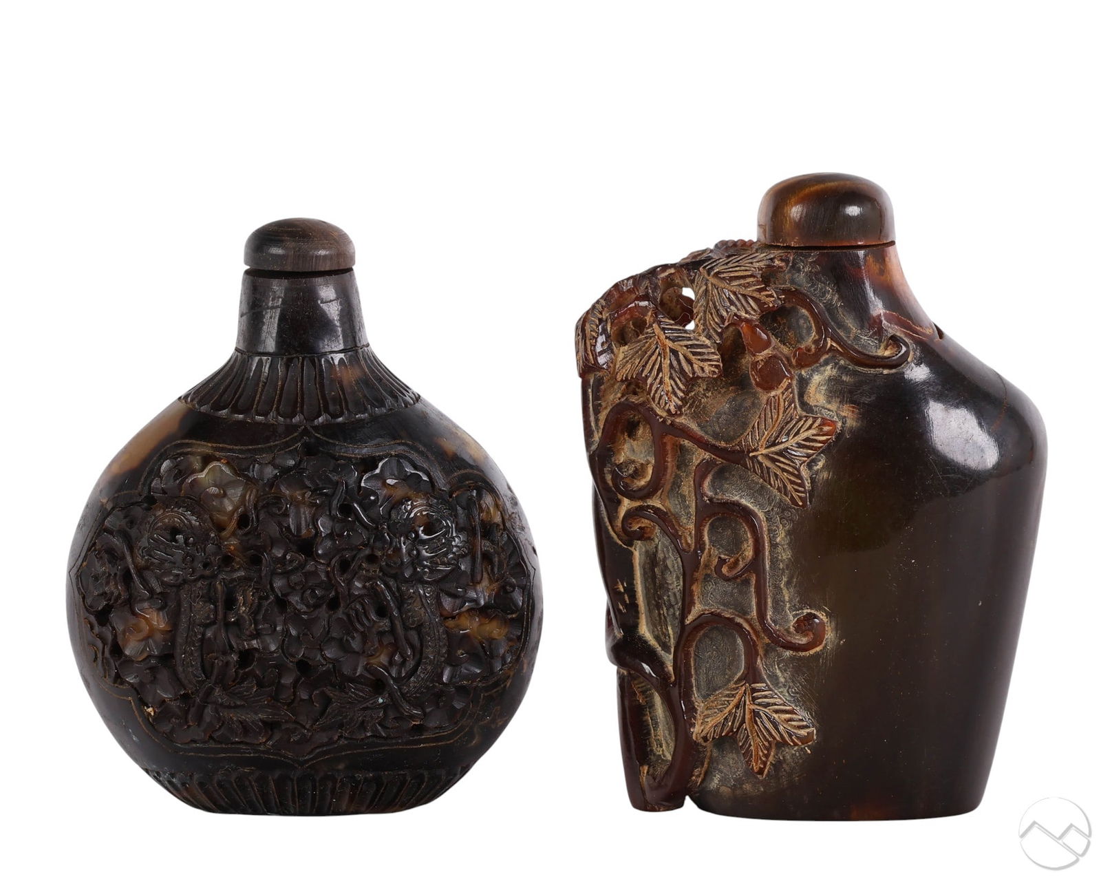 Chinese Pr Carved Water Buffalo Horn Snuff Bottles (1 of 7)
