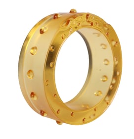 New Work Shop 2000 Citrine Glass Dragon Bangle