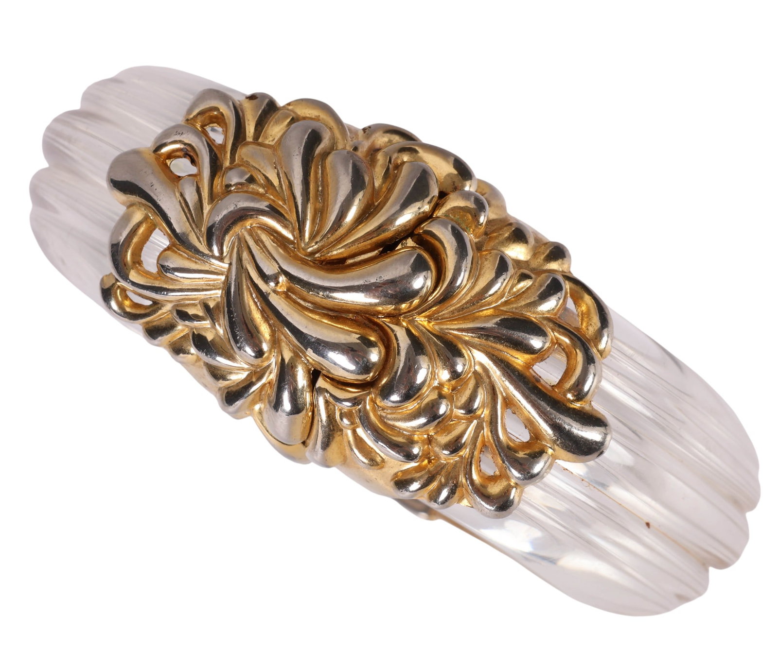 Inna Cytrine 1980s Paris Lucite Chrysanthemum Cuff (1 of 7)
