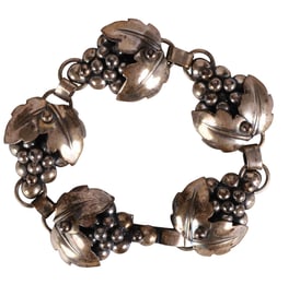 1960s Danish Modernist 830 Silver Bracelet by COF