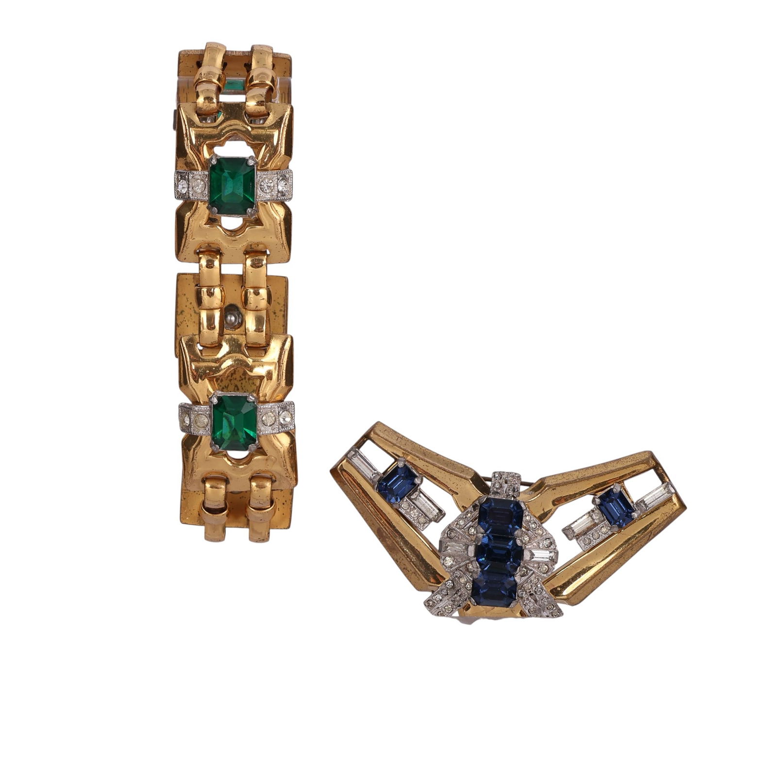 McClelland Barclay Vintage c1940 Bracelet & Brooch (1 of 7)