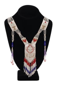Art Deco 1930s Vintage Beaded Flapper Necklace