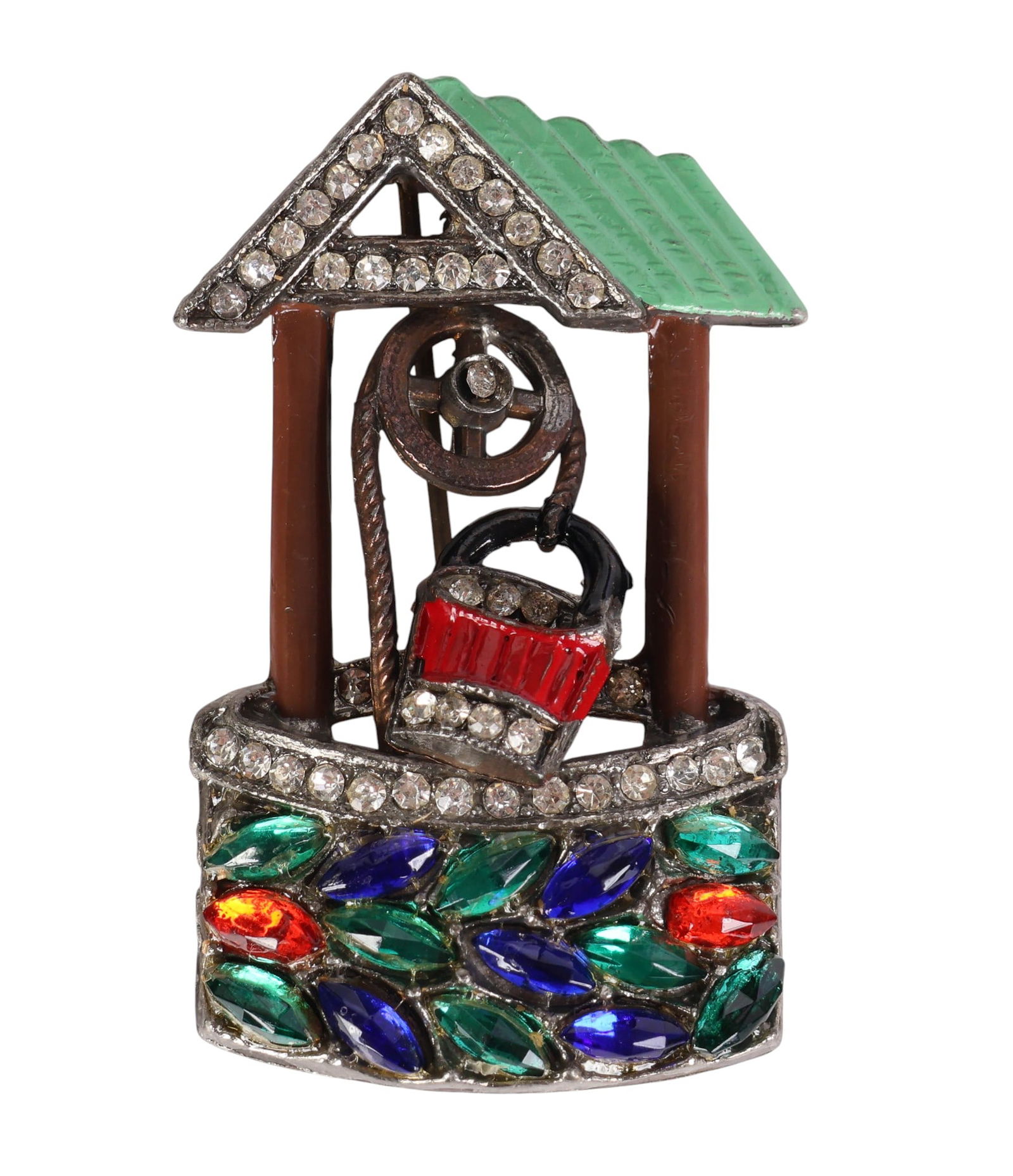 Vintage Designer Wishing Well Brooch c.1939 RARE (1 of 6)