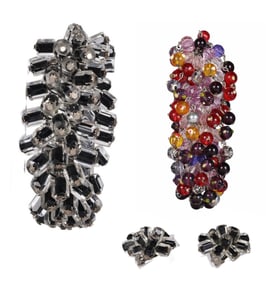 Vintage Beaded Expansion Cha-Cha Bracelets 1950s