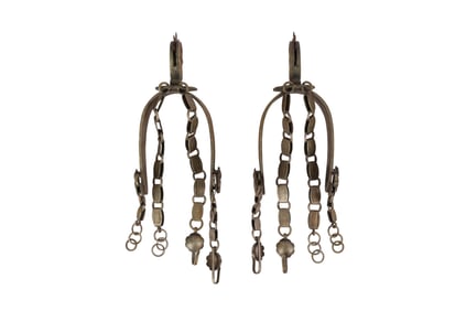 Antique Massive Argentina Gaucho Silver Spurs 1900