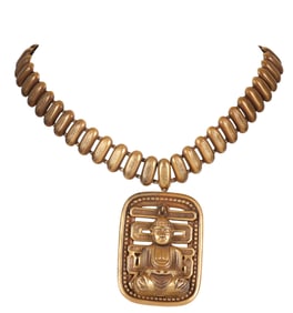 1940s Designer Joseff of Hollywood Asian Necklace