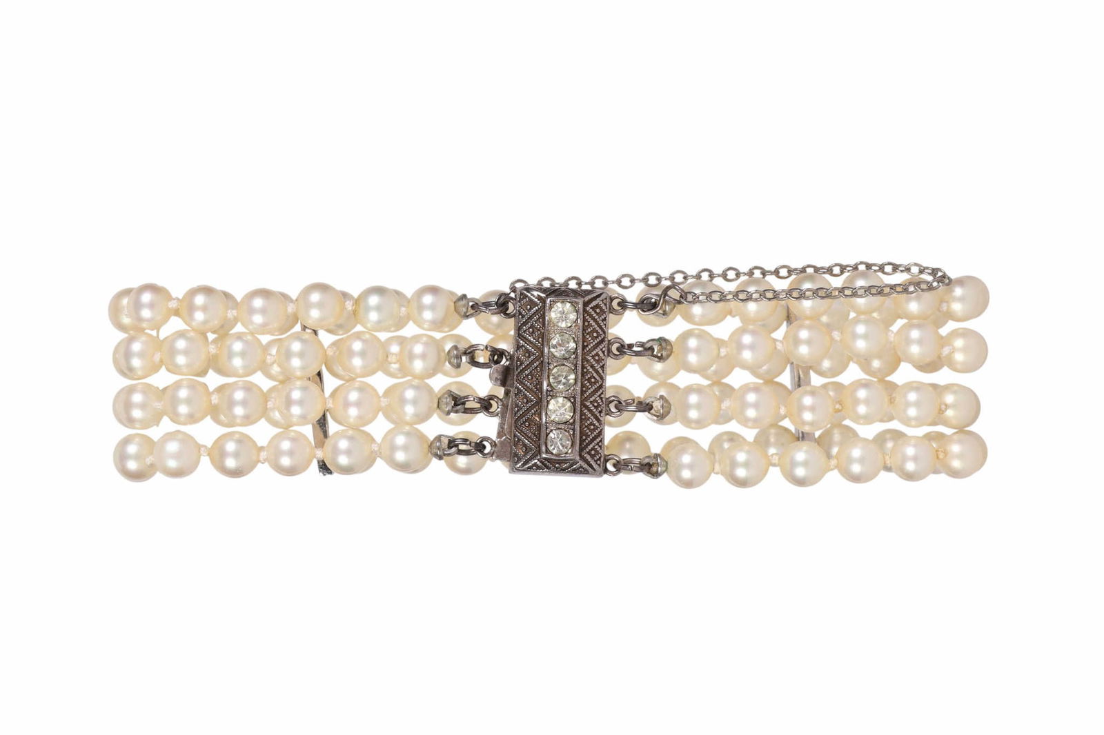Vintage Art Deco Multi-Strand Pearl Bracelet 1920s (1 of 7)
