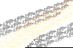 Antique Edwardian Natural Pearl Sterling Bracelet: Antique Edwardian three-strand natural pearl bracelet with a sterling silver filigree clasp, circa 1910s. Features hand-knotted off-white iridescent pearls that graduate in size toward the center. The