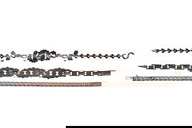 Art Deco Edwardian Silver Crystal Bracelet 3pc LOT: Antique Art Deco and Edwardian lot of three silver and crystal bracelets, circa 1910s-1920s.Edwardian sterling silver link bracelet with a central floral panel encrusted with clear crystals and finish