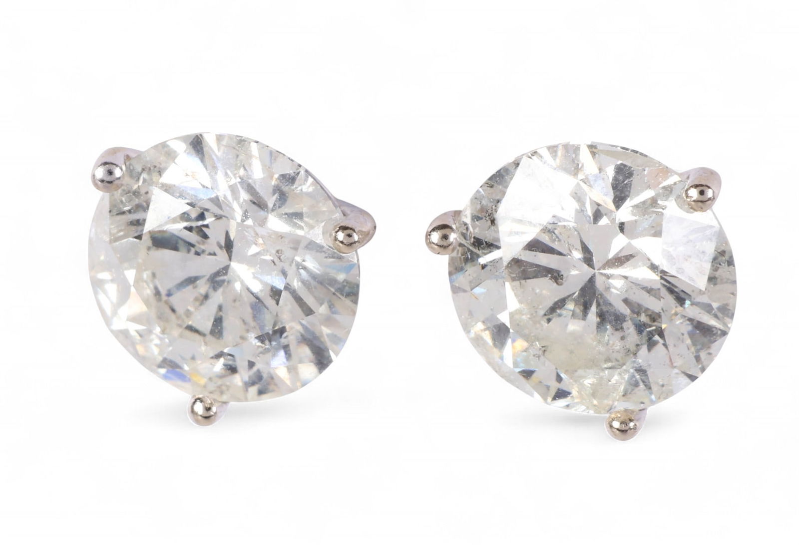 14k White Gold 6 CT TW Diamond Stud Earrings (1 of 6)