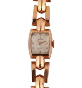 Rolex 18K Yellow Gold 17 J Ladies Bracelet Watch