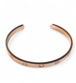 Cartier 18k Rose Gold Pink Sapphire Love Bracelet