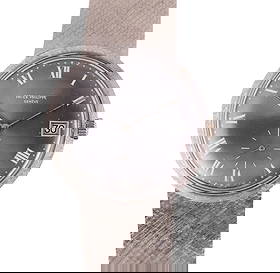 Patek Philippe 18k White Gold 3445 Dress Watch: Patek Philippe reference 3445 dress wristwatch crafted in solid 18k white gold. The round case measures approximately 35mm in diameter (excluding crown) and houses a finely made automatic movement. Th