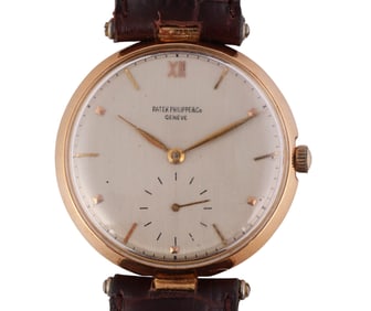 Patek Philippe 18k Gold T-Bar Lugs Wristwatch