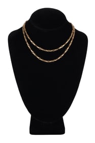BULGARI 18k Gold Passo Doppio 30" Necklace 49.6g
