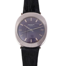 Patek Philippe Steel Cushion Shaped Watch Ref 3580