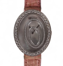 Chopard 18k White Gold Happy Spirit Diamond Watch
