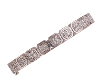 18k Gold Penny Preville 1 CT TW Diamond Bracelet