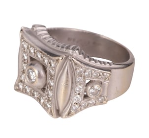 Penny Preville 18k White Gold .5 CTTW Diamond Ring