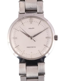 Rolex UFO Precision Riveted Steel Bracelet Watch