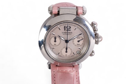 Cartier Stainless Steel Pasha 2412 Automatic Watch