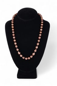 Iridesse 18k Gold Baroque Chocolate Pearl Necklace
