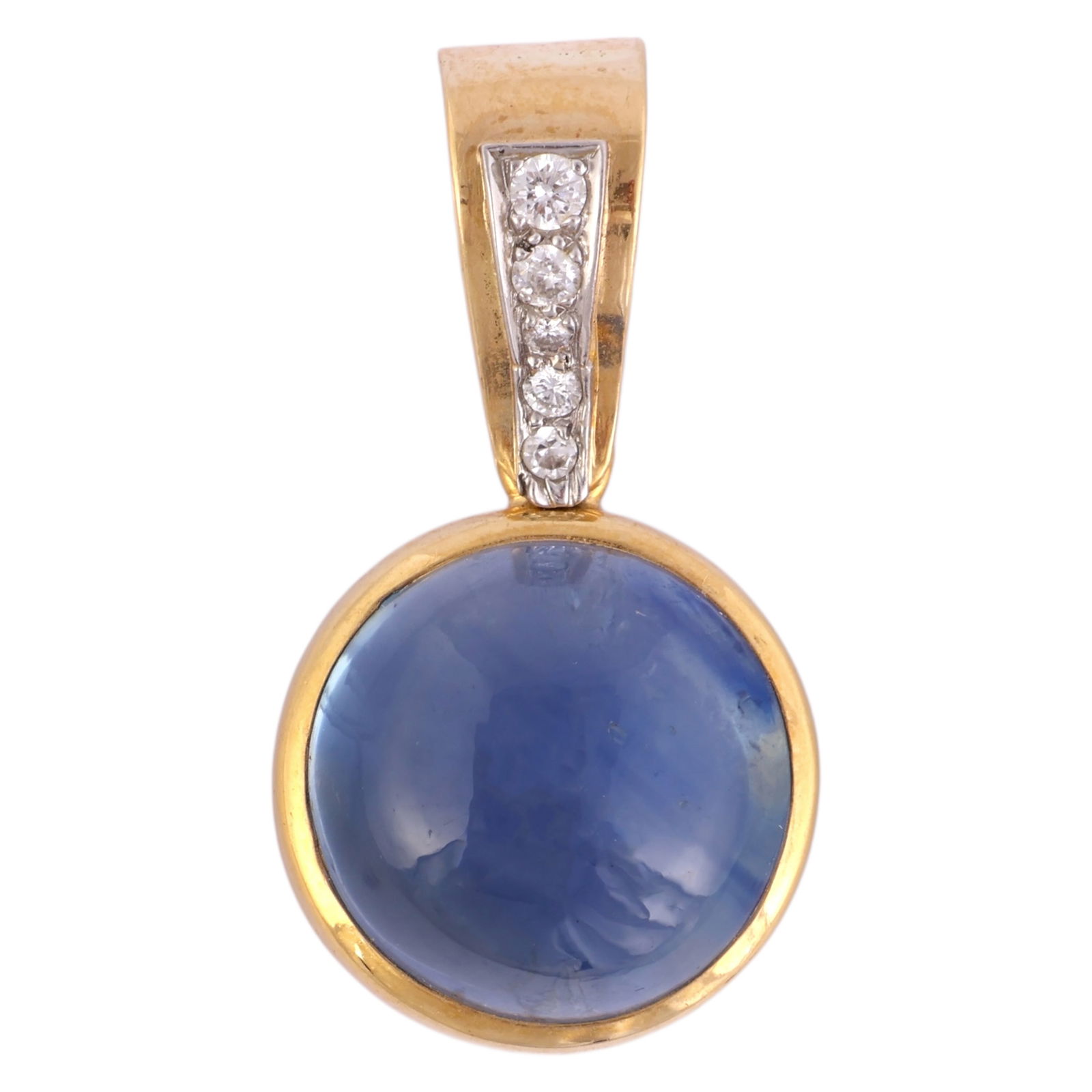 18k Gold David Webb Sapphire Diamond Pendant (1 of 6)