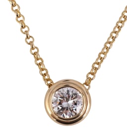 14k Gold 2.15ct Natural Diamond Pendant Necklace